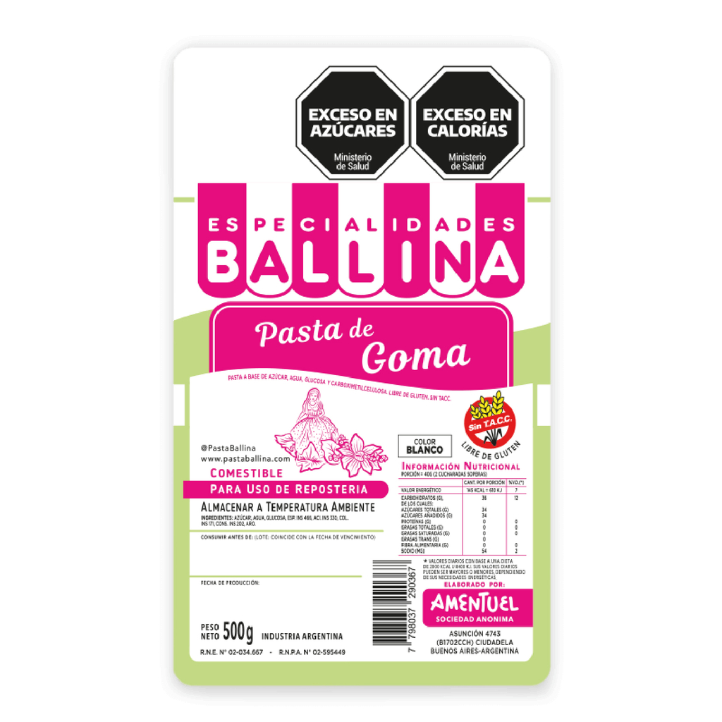 Pasta de goma Ballina