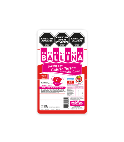 Pasta Ballina color rojo